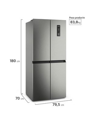 Imagen 2 del producto Refrigerador Fensa 401L No Frost 4 Puertas Inverter DQ79SU