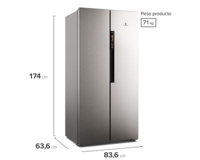 Imagen 2 del producto Refrigerador 426L No Frost Side By Side MAS430 Inox
