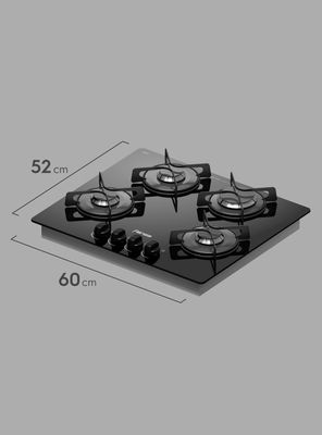 Imagen 2 del producto Encimera a Gas 4 Platos Fensa Vitrocerámica F GC60V A