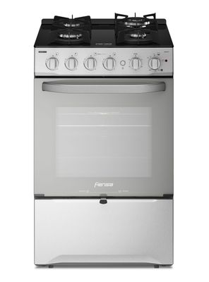 Cocina a Gas 4 Platos Fensa Cubierta Vidrio F 3000 RT Inox