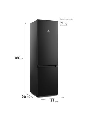 Imagen 2 del producto Refrigerador 262L Frío Directo Bottom Freezer MED270B Negro