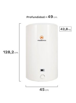 Imagen 2 del producto Termo Eléctrico Mademsa 150 Litros Mural Term 150 Blanco