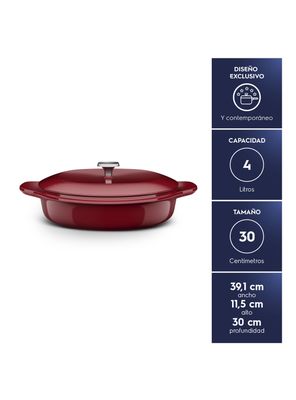 Imagen 2 del producto Wok de Hierro Fundido Esmaltado Electrolux Expert 30 cm 