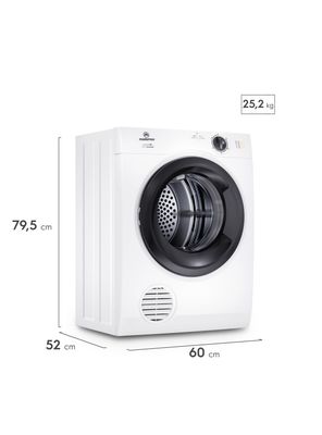 Imagen 2 del producto Secadora de Ropa Mademsa 7Kg Secado Reversible 7D BZG Blanca