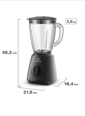 Imagen 2 del producto Licuadora Mademsa 1,5L con 2 velocidades 400W MBL20