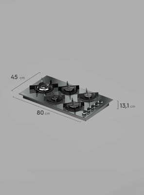 Imagen 2 del producto Encimera a Gas 5 Platos Home Pro Cocción KE5HP Espejado