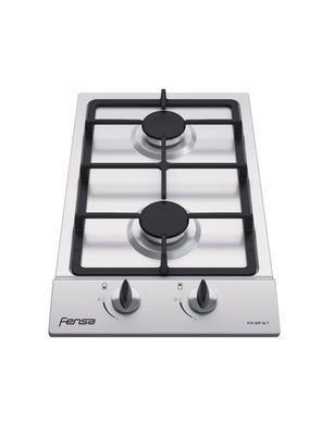 Encimera a Gas 2 Plastos Encendido Eléctrico FCE 2HF GL INOX