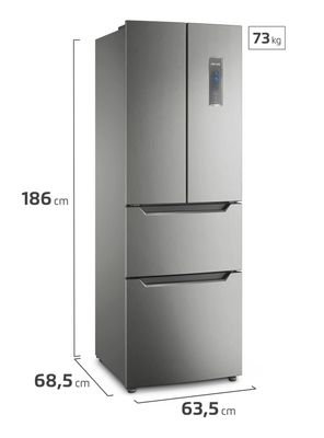 Imagen 2 del producto Refrigerador Fensa 298L No Frost 3 Puertas Inverter DM64S