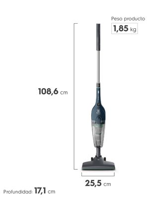 Imagen 2 del producto Aspiradora Vertical Electrolux Filtro HEPA y Cable 5m STK14