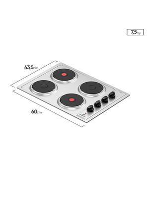 Imagen 2 del producto Encimera Eléctrica 4 Platos Mademsa M EE48ED A Inox