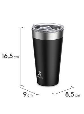 Imagen 2 del producto Vaso Térmico Electrolux 560 ml con Tapa Sense Negro