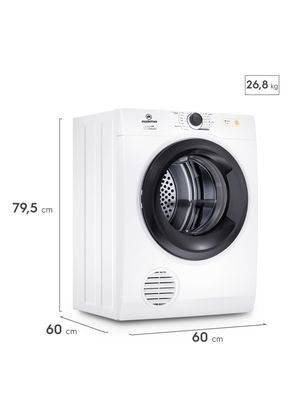 Imagen 2 del producto Secadora de Ropa Mademsa 9Kg Secado Automático 9D BZG Blanca