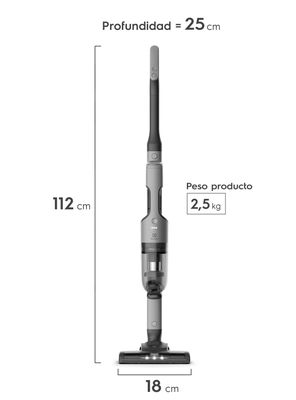Imagen 2 del producto Aspiradora Vertical Inalambrica Ergorapido Ciclonica ERG018