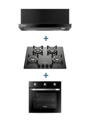 Kit Encimera F GC60V A + Campana FG 7770 + Horno FHE 1130M