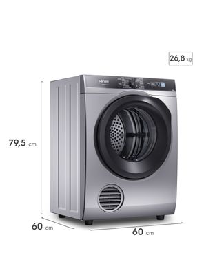 Imagen 2 del producto Secadora de Ropa Fensa 9Kg Frontal Premium Care Pro 9D Gris