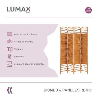 Imagen 2 del producto Biombo Decoracion y Separador de Ambientes Beige