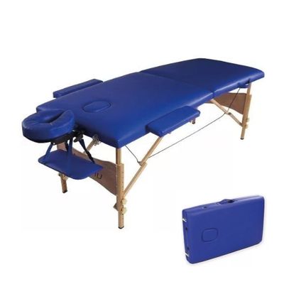 Camilla de Masajes Madera 2 Cuerpos Azul