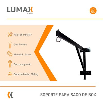 Imagen 2 del producto Soporte Saco Box + Pernos + Mosquetón