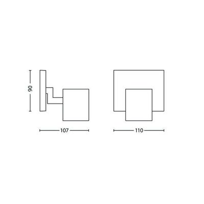 Imagen 2 del producto Aplique de Techo Philips Runner 1 Spot Max 50W Blanco