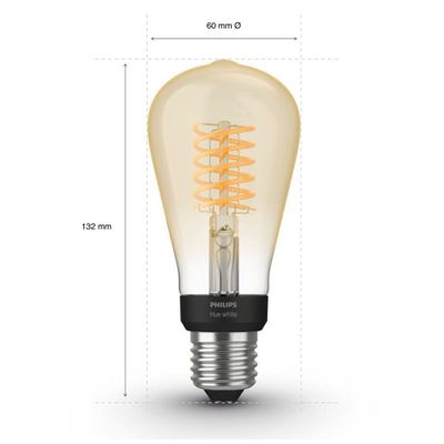 Imagen 2 del producto 2 Ampolletas Philips Hue Filamento Vintage Edison St64 Bt