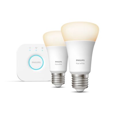 Imagen 2 del producto Kit Philips Hue Bridge + 2 Ampolletas Blancas BT