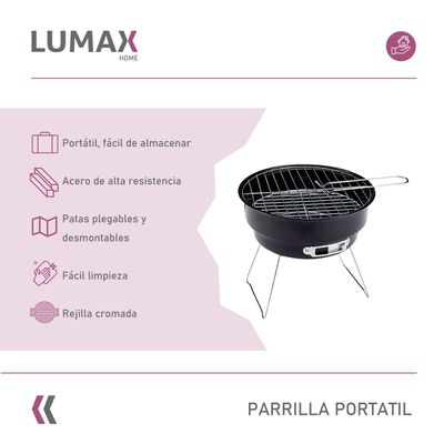 Imagen 2 del producto Parrilla Portatil De Carbon Parrillera