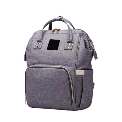 Bolso Mochila Maternal Fashion Alta Calidad Gris
