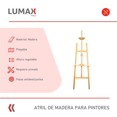 Imagen 2 del producto Atril Para Pintores De Madera 172cm