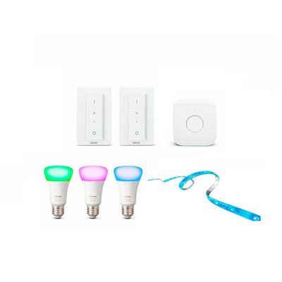 Imagen 2 del producto Kit Inicio Philips Hue Colores + 1 Tira LED Hue 2 Metros