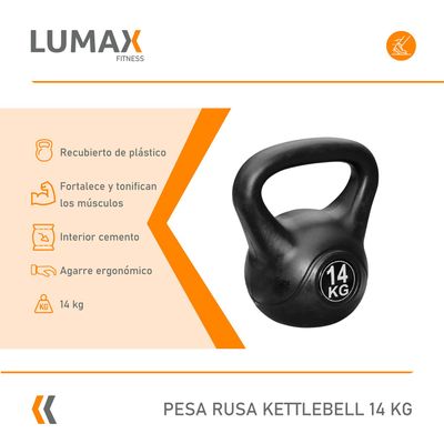 Imagen 2 del producto Pesa Rusa Kettlebell 14kg Entrenamiento Crossfit Fitness