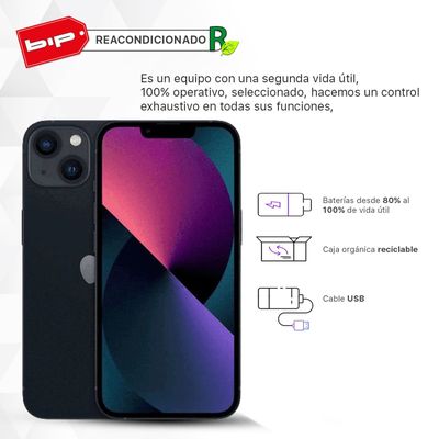 Imagen 2 del producto iPhone 13 Mini 128GB-Midnight-Reacondicionado-Grado A