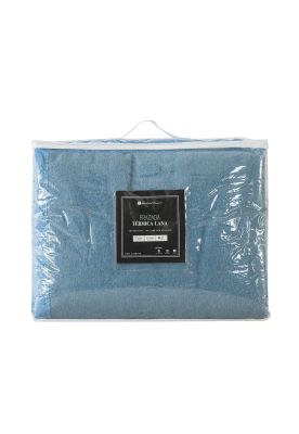 Imagen 2 del producto Frazada premium 70% lana 200 x 220 cm celeste