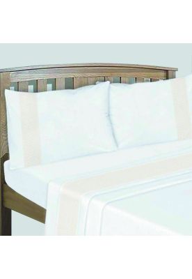 Sabanas Bordadas 144H Lance King Beige