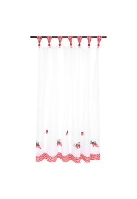 Cortina Velo Cocina Jx 120X135 Frutilla