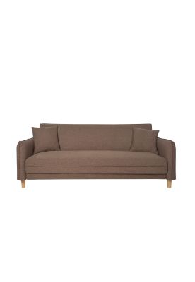Sofa Cama 3 Cuerpos Ribe Color Chocolate