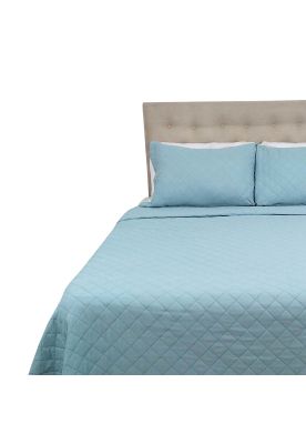 Cubrecama Microfibra Ultrasonic Liso King Verde Menta