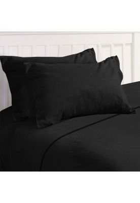 Sábanas Polar 2 Plazas Color Negro