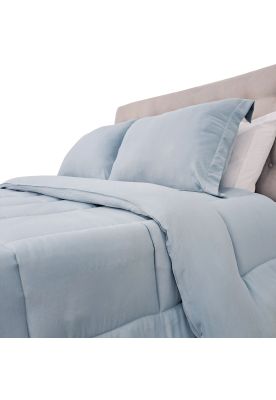 Imagen 2 del producto Plumon Termico King Microfibra Color Gris Plata