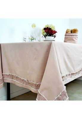 Mantel Flanners 160x350cm Rosado