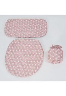 Set 4 Piezas Textil De Baño Microfibra Print Geo