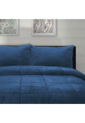 Imagen 2 del producto Cubrecama Coral Termico King Color Azulino