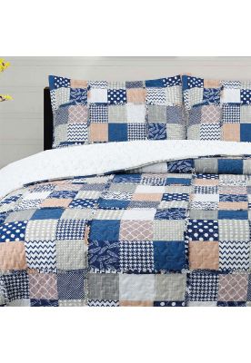 Imagen 2 del producto Cubrecama Ruffle Sherpa Patch Formas 1.5P