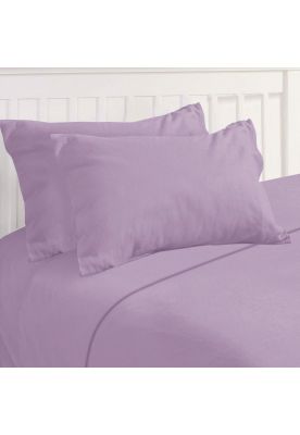 Sábanas Polar 2 Plazas Color Lila Claro