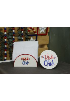 Imagen 2 del producto Porta Servilleta Viva Chile 13,5X5,2X7,5Cm Ynp-01