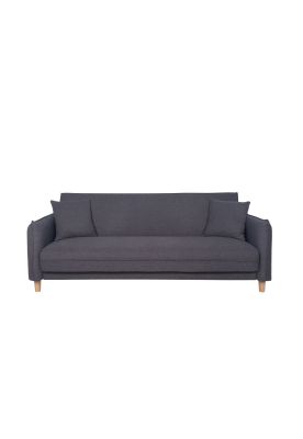 Sofa Cama 3 Cuerpos Ribe Color Gris