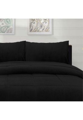Imagen 2 del producto Cubrecama Corduroy Termico 2P - Negro