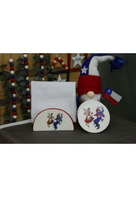 Imagen 2 del producto Porta Servilleta Chile Cueca 13,5X5,2X7,5Cm Ynp-05
