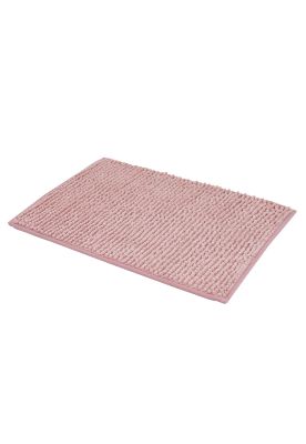 Piso De Baño Chenille 50X80Cm Color Rosado