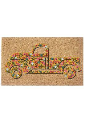 Imagen 1 del producto Limpiapiés auto amarillo fibra de coco 45 x 75 cm