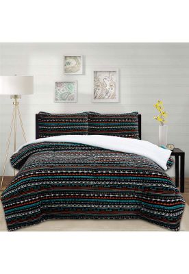 Cubrecama Coral Termico Greca Multi 2P